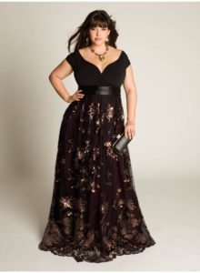 5. Plus size glitter dresses for Christmas