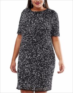 6. Plus size glitter dresses for Christmas