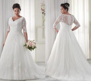 2. Wedding dresses for plus size women