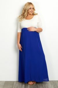 29. Maternity evening gowns plus size