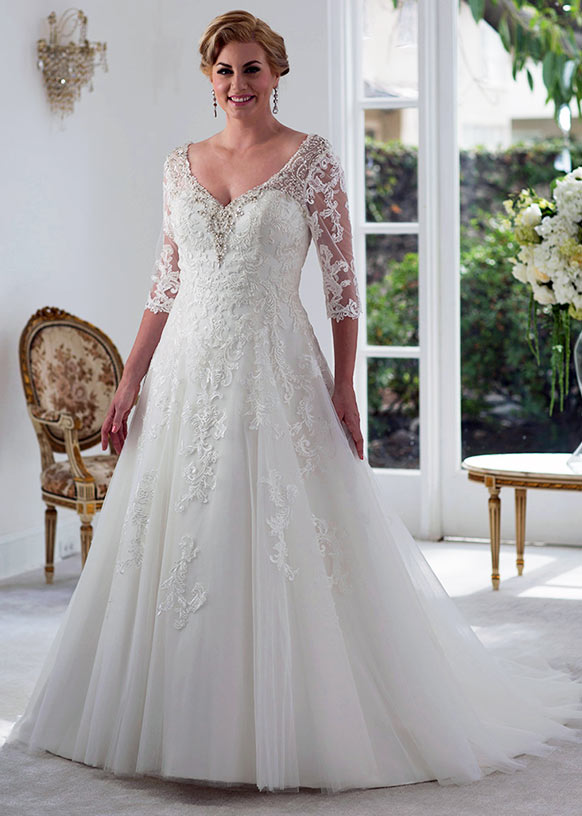 Affordable Wedding Dresses For Plus Size Women 2018 Plus