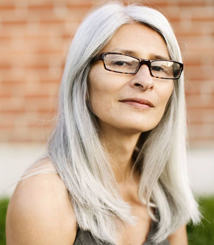 55 Classy Long Hairstyles For 60 Year Old Women With Glasses