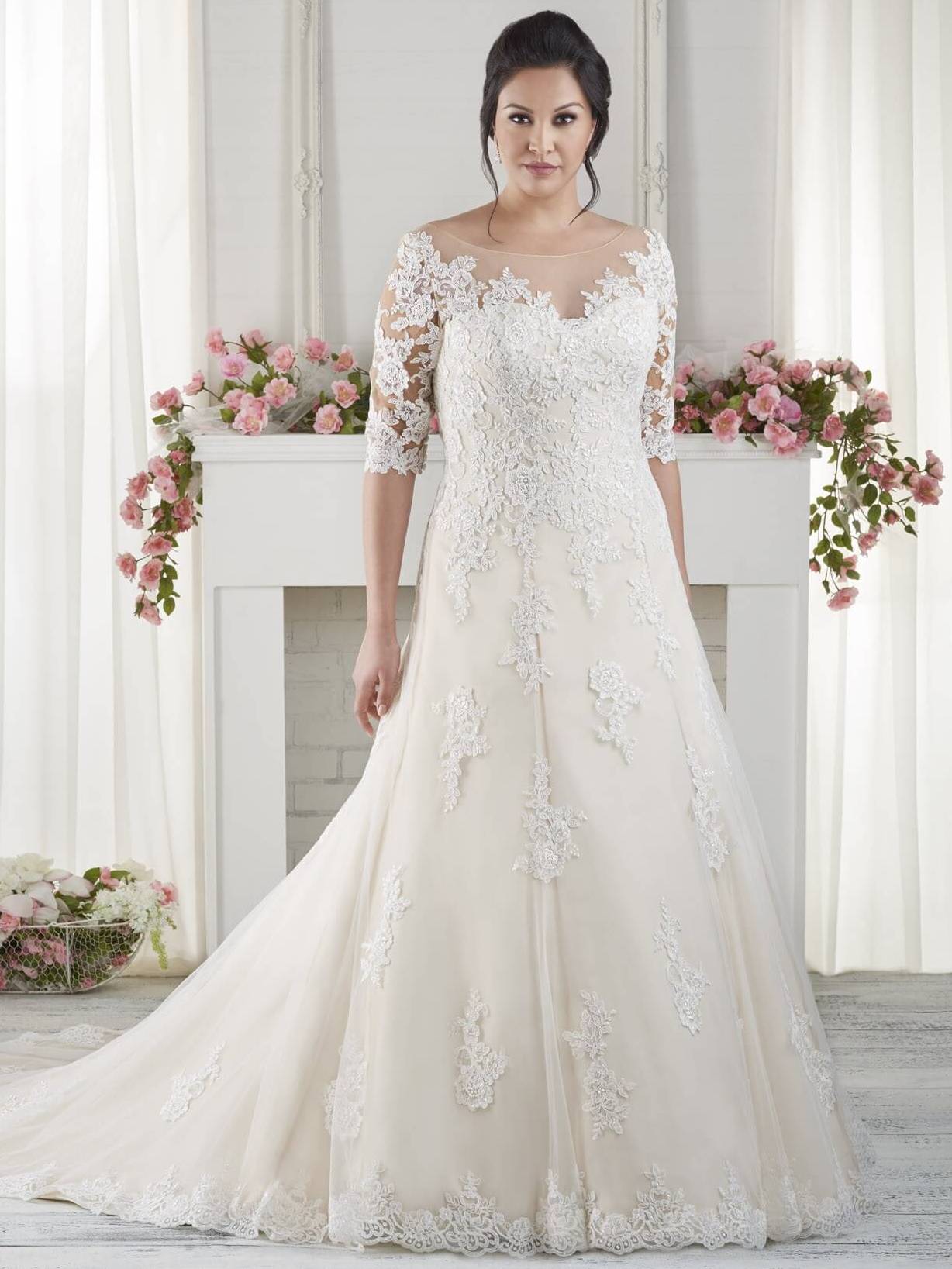 informal plus size wedding dresses for older brides