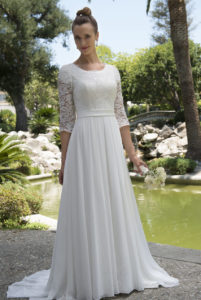 31.Cute Wedding dresses for older brides