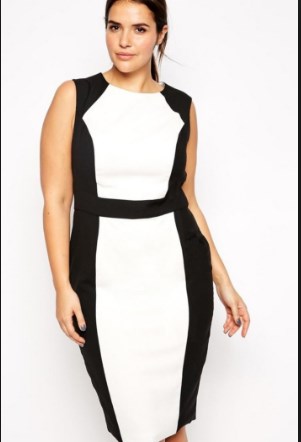 black and white plus size formal dresses pictures