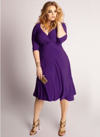 best dress for overweight apple shape