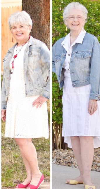 How To Wear A Jean Jacket Over 60