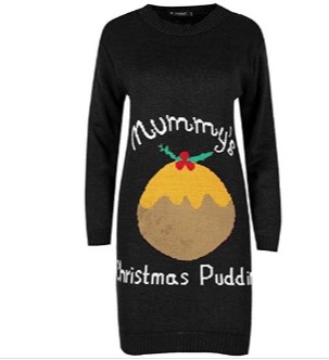 Maternity Christmas Jumper Dress