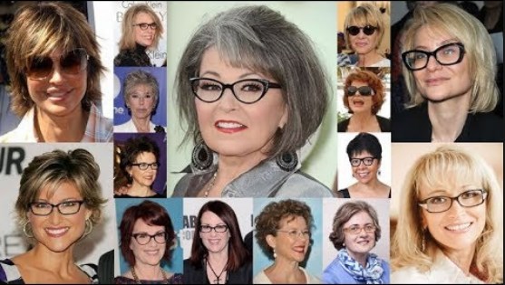 30+ Best Medium Length Hairstyles for Over 50 with Glasses ...