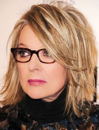 30 Best Medium Length Hairstyles For Over 50 With Glasses