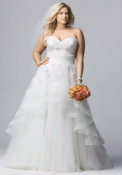 Bride Reception Dress Plus Size