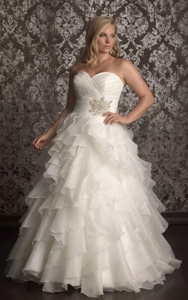 plus size reception outfit for bride