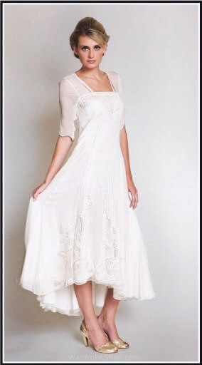 Tea Length Second Wedding Dresses