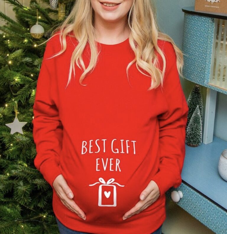 50 Best Maternity Christmas Jumpers of 2024 Cute Pregnancy Jumpers
