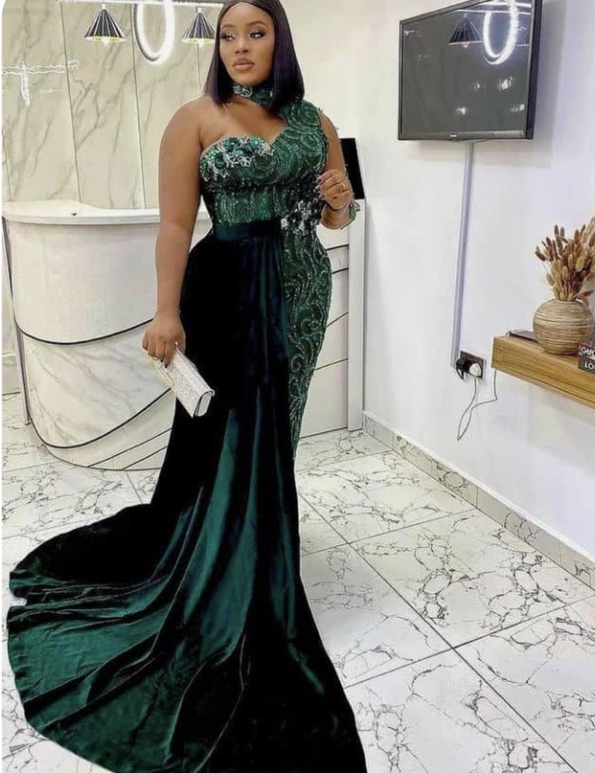 Emerald Green Prom Dress Black Girl