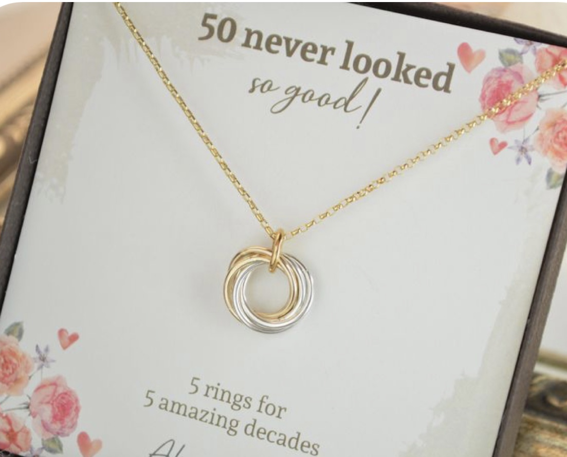 Jewelry Gift For 50th Birthday