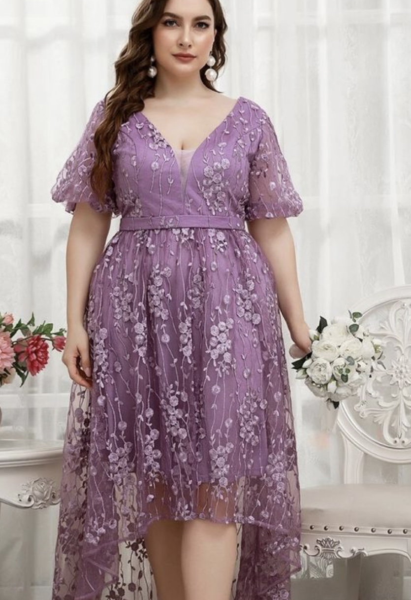 Plus Size Tea Length Dresses For Wedding Guests