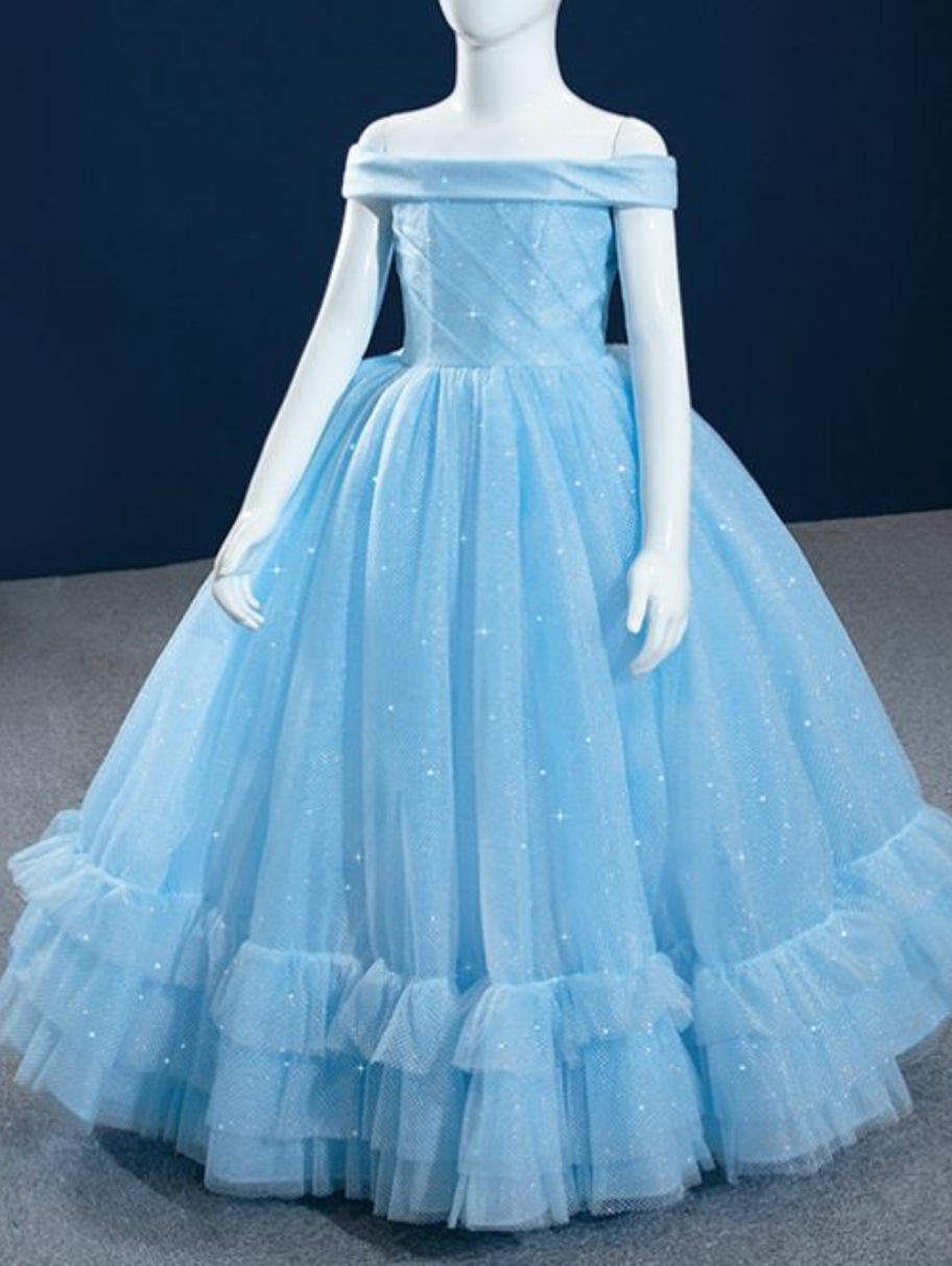 Blue Prom Dresses For 11 Years Old 2023