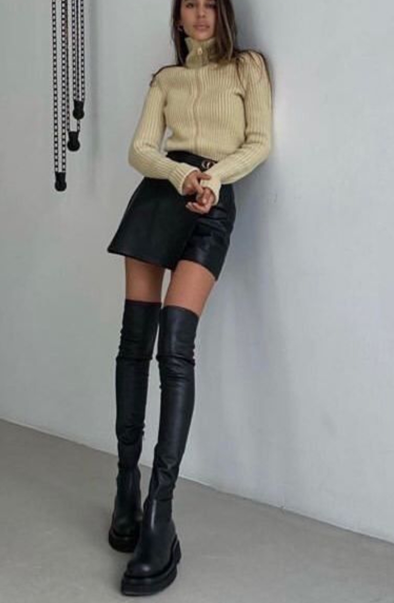 Over The Knee Boots Outfit Ideas