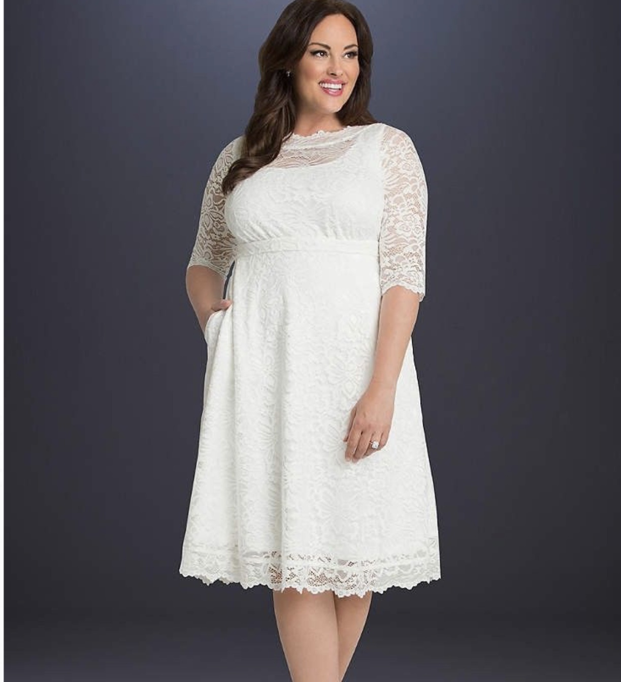 Plus Size Casual Wedding Dresses For Older Brides