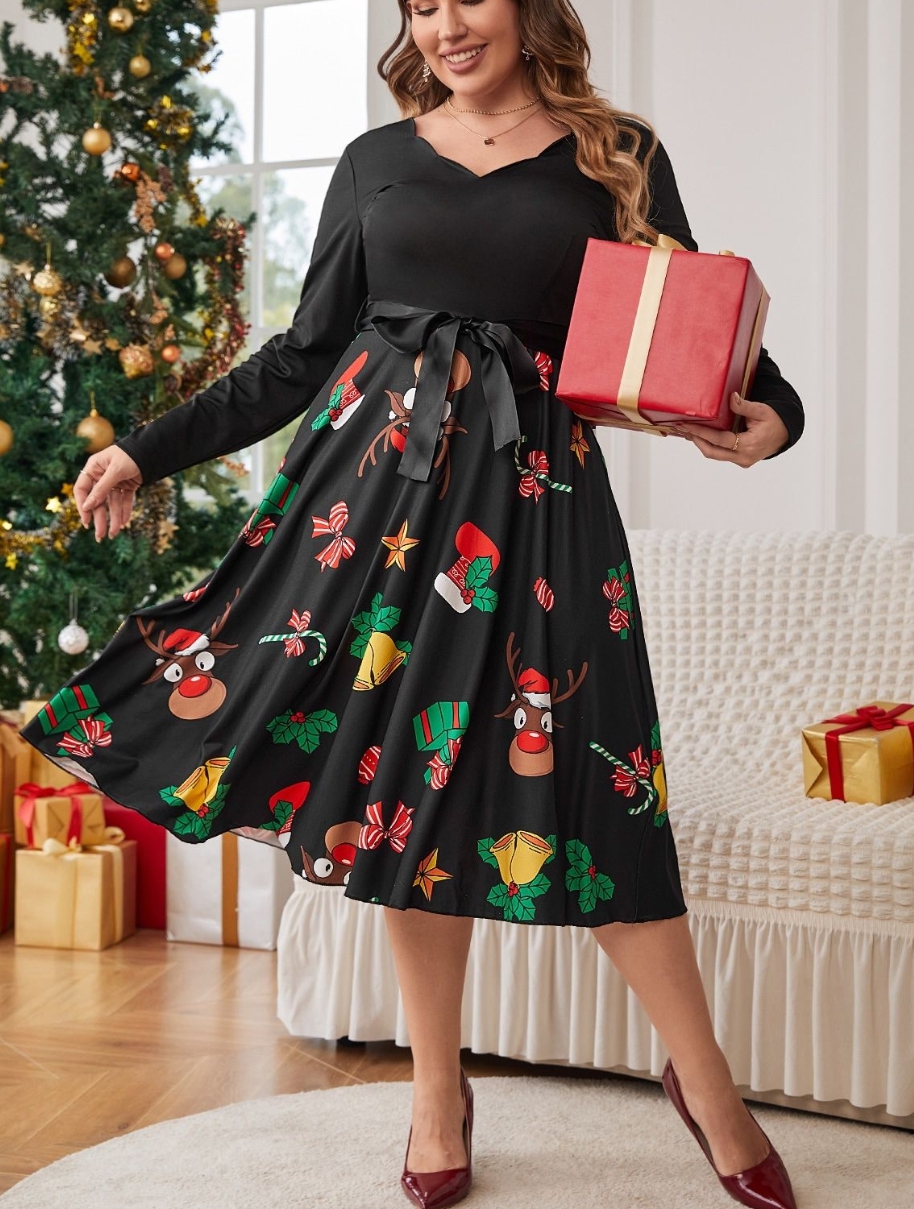 Top Christmas plus size dresses