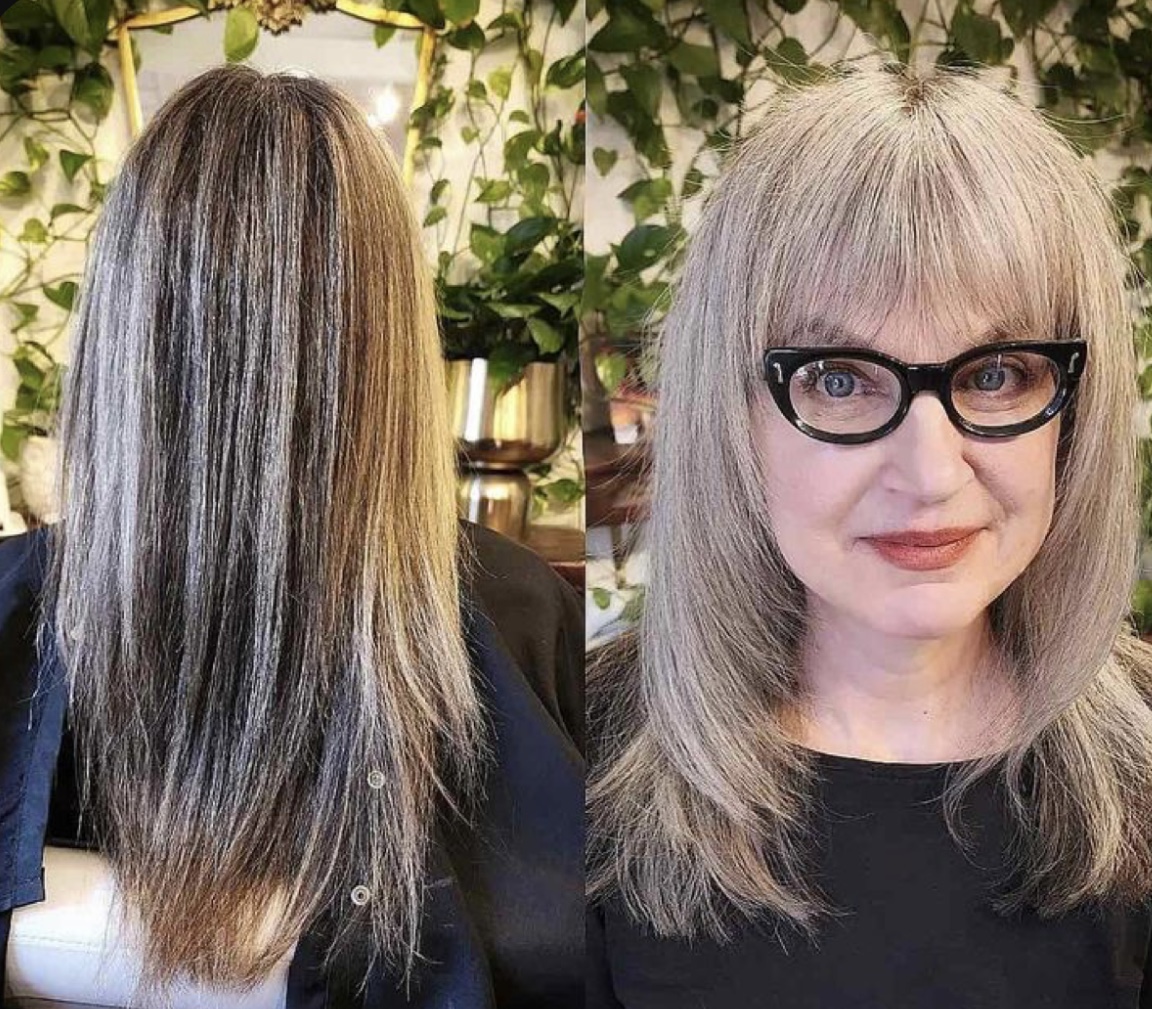 Long Hairstyles For 60 Years Old Women With Glasses