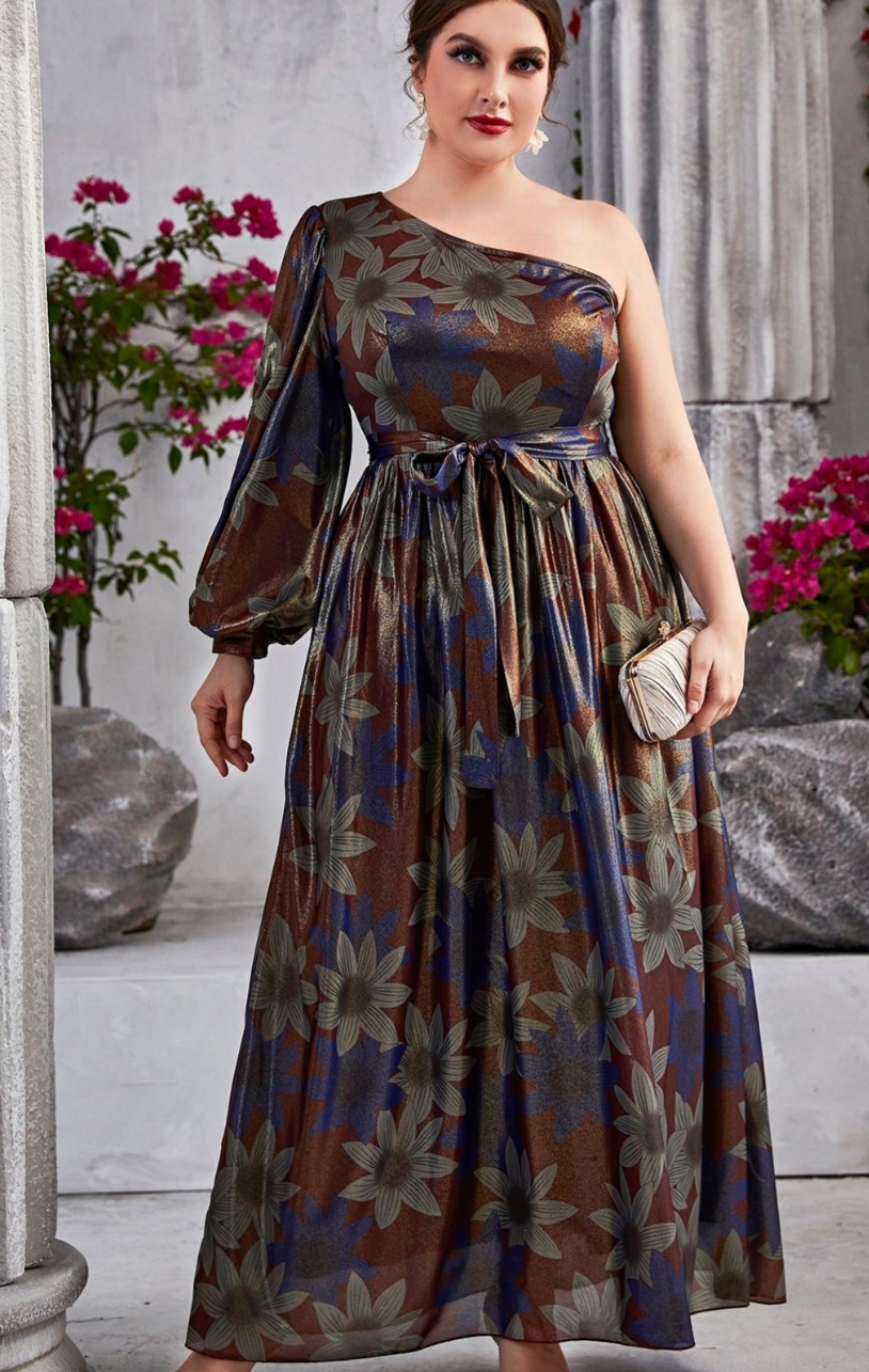 Long Floral Maxi Plus Size