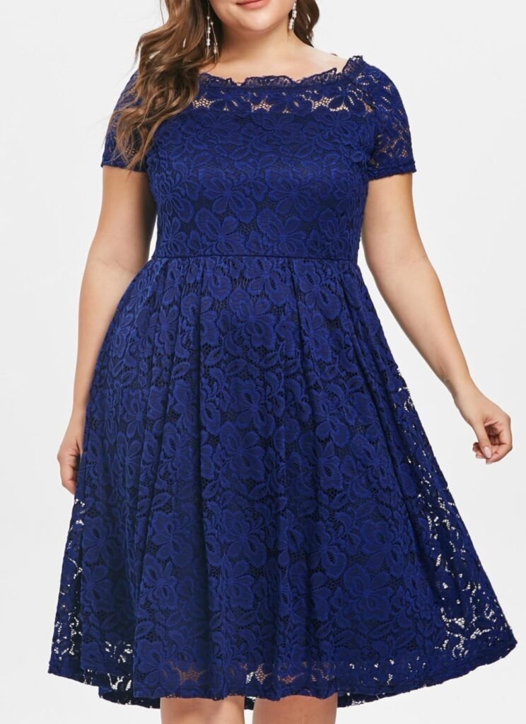 a line off shoulder dress Midi with Ruffle Detail – AOMEI DRESS Long Sleeve Button Shirts gs f AM to PM Size:US20
